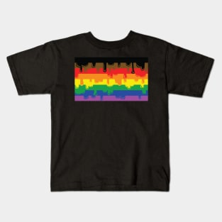 Dripping Queer BIPOC Pride Kids T-Shirt